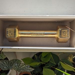 Supreme 5lb Gold dumbbell